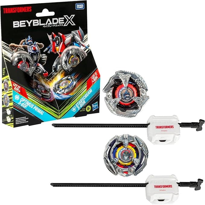 Beyblade X Hasbro Beyblade X Transformers Collaboration Optimus Prime 3-60F vs. Starscream 3-80N Multipack